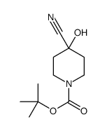 1-Boc-4-cyano-4-hydroxypiperidine structure