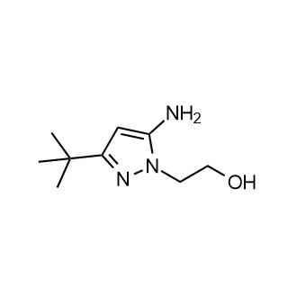 2-(5-Amino-3-tert-butyl-1H-pyrazol-1-yl)ethan-1-ol Structure