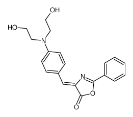 4-(4-(N,N-bis(2-hydroxyethyl)amino)benzylidene)2-phenyl-2-oxazolin-5-one结构式