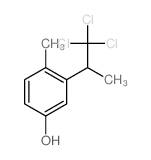 Phenol,4-methyl-3-(2,2,2-trichloro-1-methylethyl)-结构式