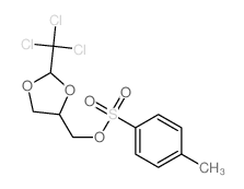 4-[(4-methylphenyl)sulfonyloxymethyl]-2-(trichloromethyl)-1,3-dioxolane结构式