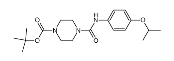 4-(4-Isopropoxy-phenylcarbamoyl)-piperazine-1-carboxylic acid tert-butyl ester Structure