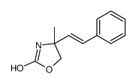(4R)-4-methyl-4-(2-phenylethenyl)-1,3-oxazolidin-2-one结构式