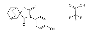 3'-(4-hydroxyphenyl)-quinuclidine-3-spiro-5'-oxazolidine-2',4'-dione trifluoroacetate salt结构式