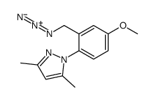 1-[2-(azidomethyl)-4-methoxyphenyl]-3,5-dimethylpyrazole结构式