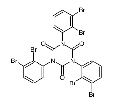 1,3,5-tris(2,3-dibromophenyl)-1,3,5-triazinane-2,4,6-trione Structure