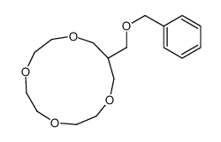 12-(phenylmethoxymethyl)-1,4,7,10-tetraoxacyclotridecane结构式