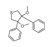 3,4-dimethoxy-3,4-diphenylthiolane Structure