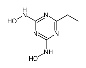 N-[4-ethyl-6-(hydroxyamino)-1,3,5-triazin-2-yl]hydroxylamine Structure