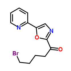 5-Bromo-1-[5-(2-pyridinyl)-1,3-oxazol-2-yl]-1-pentanone Structure