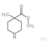 4-甲基哌啶-4-羧酸甲酯盐酸盐结构式