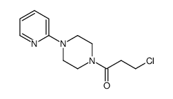 3-chloro-1-(4-(pyridin-2-yl)piperazin-1-yl)propan-1-one结构式