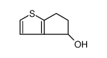 5,6-Dihydro-4H-cyclopenta[b]thiophen-4-ol结构式
