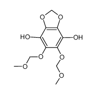 5,6-bis(methoxymethoxy)benzo[d][1,3]dioxole-4,7-diol结构式