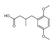 3-methyl-4-(2,5-dimethoxyphenyl)-butyric acid Structure