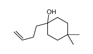 1-but-3-enyl-4,4-dimethylcyclohexan-1-ol结构式