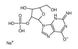 sodium,[(2R,3R,4R,5R)-2-(2-amino-6-oxo-3H-purin-9-yl)-4-hydroxy-5-(hydroxymethyl)oxolan-3-yl] hydrogen phosphate结构式