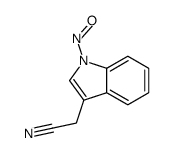 2-(1-nitrosoindol-3-yl)acetonitrile Structure