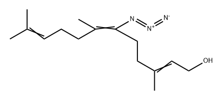 2,6,10-Dodecatrien-1-ol, 6-azido-3,7,11-trimethyl- Structure