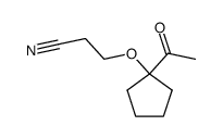 3-(1-acetyl-cyclopentyloxy)-propionitrile Structure