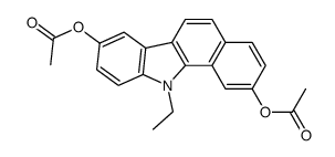 3,9-diacetoxy-11-ethyl-11H-benzocarbazole Structure