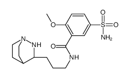 N-[3-[1,2-Diazabicyclo[2.2.2]octan-3-yl]propyl]-2-methoxy-5-sulfamoylbenzamide结构式