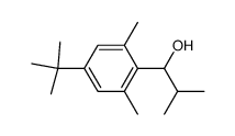 1-(4-tert-Butyl-2,6-dimethyl-phenyl)-2-methyl-propan-1-ol结构式