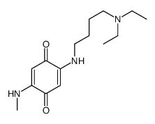 2-[4-(diethylamino)butylamino]-5-(methylamino)cyclohexa-2,5-diene-1,4-dione结构式