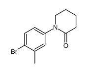 1-(4-Bromo-3-methylphenyl)-2-piperidinone Structure
