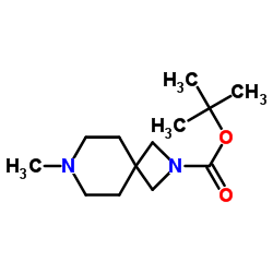 1-氧代-2,7-二氮杂螺[3.5]壬烷-7-羧酸叔丁酯结构式