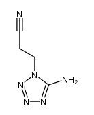 3-(5-amino-tetrazol-1-yl)-propionitrile Structure