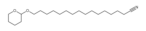 16-((tetrahydro-2H-pyran-2-yl)oxy)hexadecanenitrile Structure