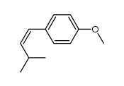 (Z)-1-methoxy-4-(3-methylbut-1-en-1-yl)benzene结构式