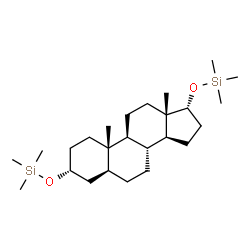 3α,17α-Bis(trimethylsilyloxy)-5α-androstane Structure