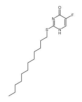 2-(dodecylthio)-5-fluoropyrimidin-4(1H)-one Structure