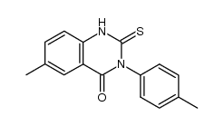 2,3-dihydro-6-methyl-2-thioxo-3-p-tolylquinazolin-4(1H)-one Structure