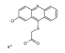 ACETIC ACID, ((2-CHLORO-9-ACRIDINYL)THIO)-, POTASSIUM SALT结构式