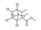 1,4,5,6-tetrachloro-2-carbomethoxy-3-methyl-7,7-dimethoxybicyclo(2.2.1)hept-5-ene结构式