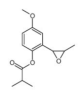 [4-methoxy-2-(3-methyloxiran-2-yl)phenyl] 2-methylpropanoate Structure