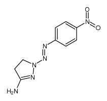 3-amino-1-(4-nitrophenylazo)-2-pyrazoline Structure