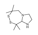 6,6,9,9-tetramethyl-2,3,5,9a-tetrahydro-1H-imidazo[2,1-d][1,2,5]dithiazepine Structure