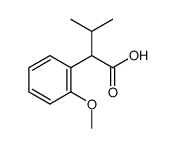 2-(2-methoxyphenyl)-3-methylbutanoic acid结构式