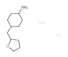 1-(tetrahydrofuran-2-ylmethyl)piperidin-4-amine(SALTDATA: 2HCl 0.5H2O) structure