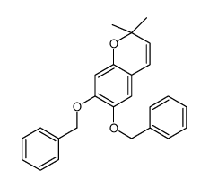 2,2-dimethyl-6,7-bis(phenylmethoxy)chromene结构式