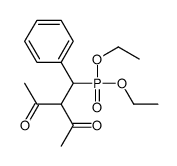 3-[diethoxyphosphoryl(phenyl)methyl]pentane-2,4-dione Structure