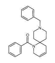1-benzoyl-9-benzyl-1,9-diazaspiro[5.5]undec-3-ene结构式
