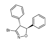 (4R,5S)-3-Bromo-4,5-diphenyl-4,5-dihydro-isoxazole Structure