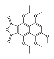 4,9-diethoxy-5,6,8-trimethoxybenzo[f][2]benzofuran-1,3-dione结构式