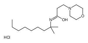 N-(2-methylnonan-2-yl)-3-morpholin-4-ylpropanamide,hydrochloride结构式