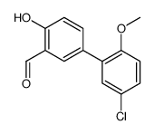 5-(5-chloro-2-methoxyphenyl)-2-hydroxybenzaldehyde结构式